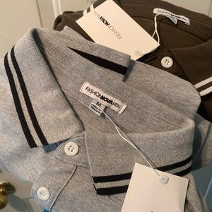 2 FOR 1 🔥 Fashion Nova Men’s Long Sleeve Polo Shirts